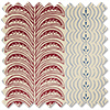 Land & Shore Fintra Stripe, Red Blue - Twist&Fit Roman Blind